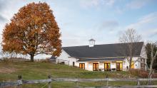 Wright-Locke Farm with tree