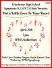 Flier for Winchester High School Spring Choral Concert