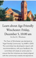 Age FRiemdly Winchester meeting flier